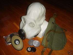 Russian USSR military paratrooper gray gas mask PBF  