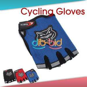 Bicycle Bike Half Finger Cycling Gloves Pad Mesh w/ Gel  