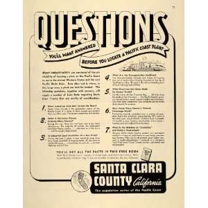  1945 Ad Santa Clara County CA Industrial Development 