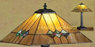 Martini MISSION Stained Glass Table Lamp TIFFANY STYLE  
