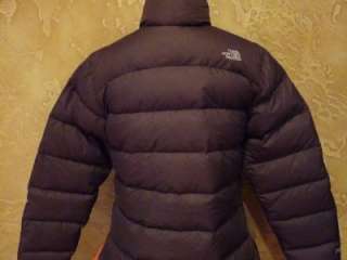   THE NORTH FACE WOMENS NUPTSE 700 GOOSE DOWN PUFFER JACKET BROWN LARGE