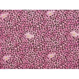   Cheetah Girls Logo on Cheetah Novelty Cotton Fabric N 3 Everything