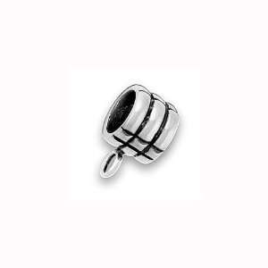  Charm Factory Pewter Three Rings Bead: Arts, Crafts 