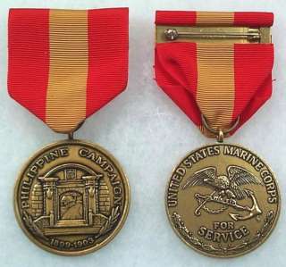USMC Philippine Campaign Medal (type 1 ribbon)  