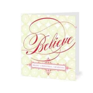 Christmas Greeting Cards   We Believe Grandma By Hello Little One For 
