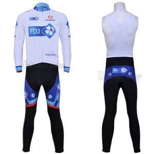  2011 Gaming FDJ French fleet / harness long sleeved jersey / bike 
