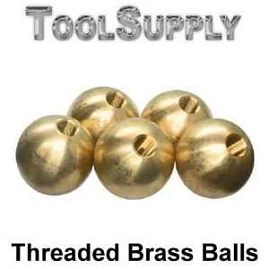 147 1/2 dia. threaded 1/4 27 brass balls drilled tapped  