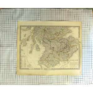   : WALKER ANTIQUE MAP 1834 SCOTLAND ARRAN FIRTH FORTH: Home & Kitchen