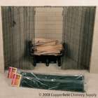   61082 Fireplace Spark Screen Mesh Curtain Set   48 Inches x 24 Inches