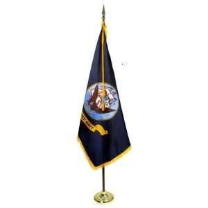  3x5 FT Indoor US Navy Flag Parade Set 8ft Pole Everything 