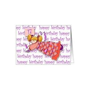  17 Years Old Cupcake Angel Birthday Card Toys & Games
