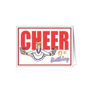  17 Years Old Birthday Cheerleader Themed Card Card Toys 