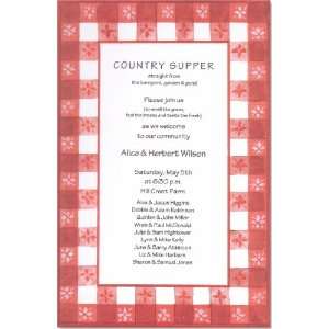  Red Oilcloth Invitations By Odd Balls: Health & Personal 