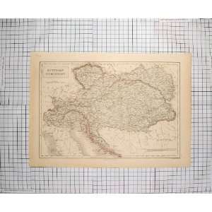   ANTIQUE MAP c1790 c1900 AUSTRIAN DOMINIONS HUNGARY: Home & Kitchen