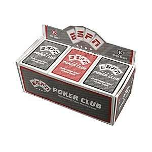  Poker Club 100% Plastic Playing Cards 12 Decks (6 Red/6 