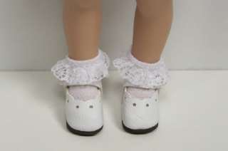 WHITE Dressy Doll Shoes For Helen Kish RILEY♥  