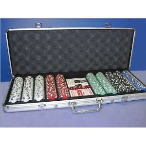  Royal Flush Poker Set W 500 11.5G Chips And Aluminum Case 