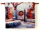   Optic Tapestry Wall Hanging Winter Evening Country Memories  