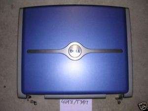 Dell Inspiron 5100 5150 LCD Cover W/ Hinges 4U971  