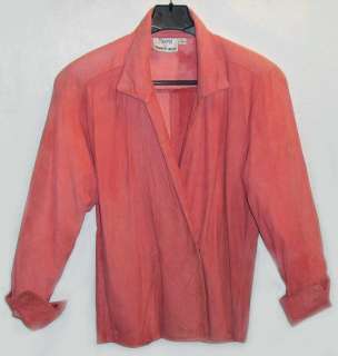 TANNERY WEST SUEDE LEATHER BLOUSE SHIRT JACKET COAT MAXIMA NEW  