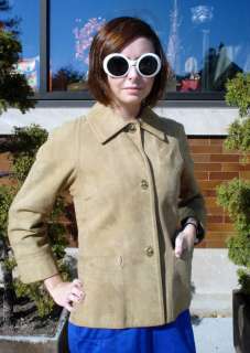 Vintage BONNIE CASHIN Sills Tan Leather Suede Jacket  