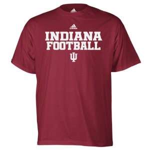  Indiana Hoosiers Red adidas 2011 Football Practice T Shirt 