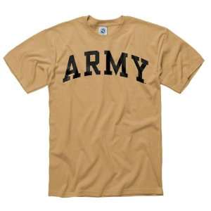  Army Black Knights Old Gold Arch T Shirt: Sports 