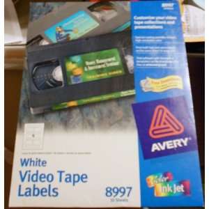  Avery 8997 Video Tape Labels for InkJet Printers Office 