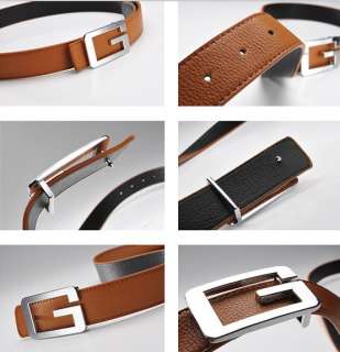 Mens Premium Stylish Fashion G Buckle PU Leather belt  