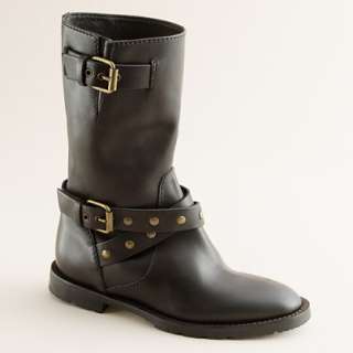 Girls studded motorcycle boots   boots   Girls shoes   J.Crew