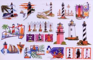 Baby Lock Embroidery Design CD   Lighthouses  