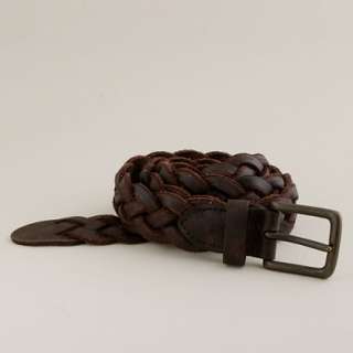 Braided leather belt   belts   Mens accessories   J.Crew