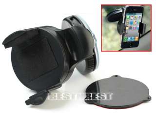   360°Car Mount Holder Cradle For iPhone 4 4G 4S Cell Phone PDA  