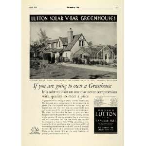   Bar Greenhouse Construction C M Day Home Michigan   Original Print Ad