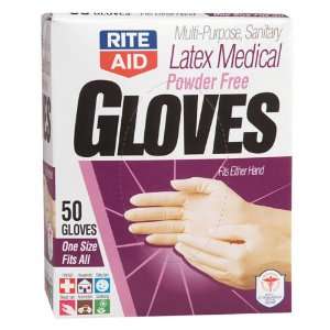 Rite Aid Latex Medical Gloves, Powder Free Health 