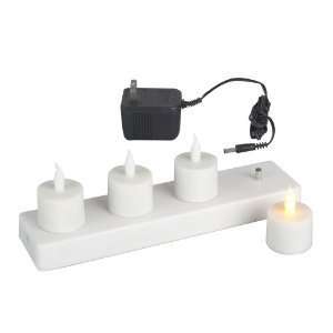   Piece Flameless LED Tea light with Rechargeable Base: Home & Kitchen