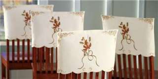 Autumn Fall Leaves Chair Cover Set  