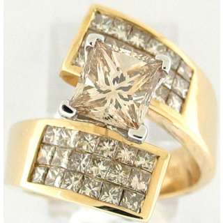 49Ctw Princess Diamond w/ Accents Engagement Ring 14K  