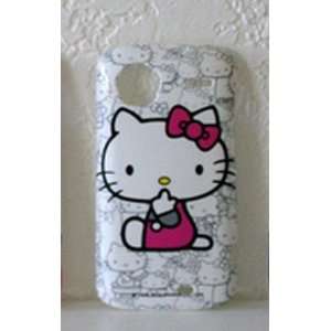   Kitty Style Design White Back Case only Cell Phones & Accessories