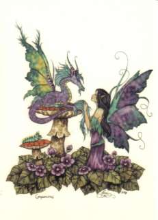 Amy Browns Companions Fairy Art Postcard 2001 MINT NEW  