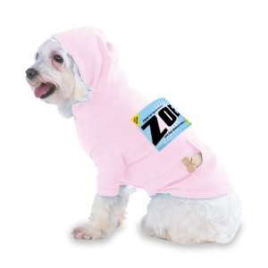   ZOE Hooded (Hoody) T Shirt with pocket for your Dog or Cat Size XS Lt
