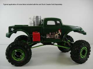 RC Rock Crawler Scale Accessories Canister Propane Axe  