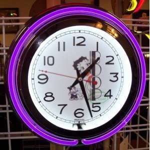  Betty Boop neon clock   