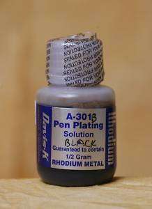 Rhodium Black Pen Plating Solution 1/2 Gram Bottle  