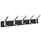   Wall Mounted 36 Inch Coat And Hat Rack With Full Length Hook Panel
