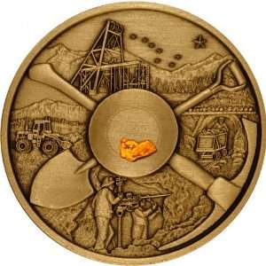  Gold Rush Alaskan Mining Medallion   MerlinGold with Gold 