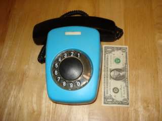 Old Soviet Russian Telephone Blue Wall Phone 1991 USSR  
