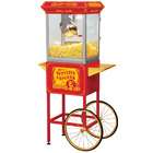 Funtime 8oz Red Popcorn Popper Machine Cart   FT860CR   Red