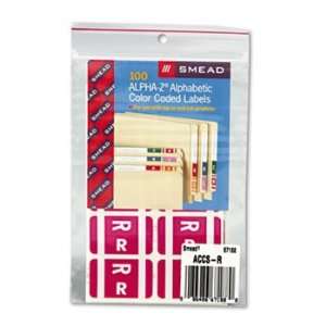  Smead 67188   Alpha Z Color Coded Second Letter Labels 