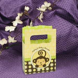  Monkey Neutral   Mini Personalized Baby Shower Favor Boxes 